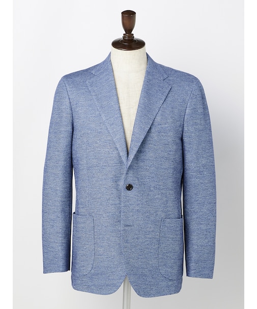 Sax Blue Melange Jersey Jacket