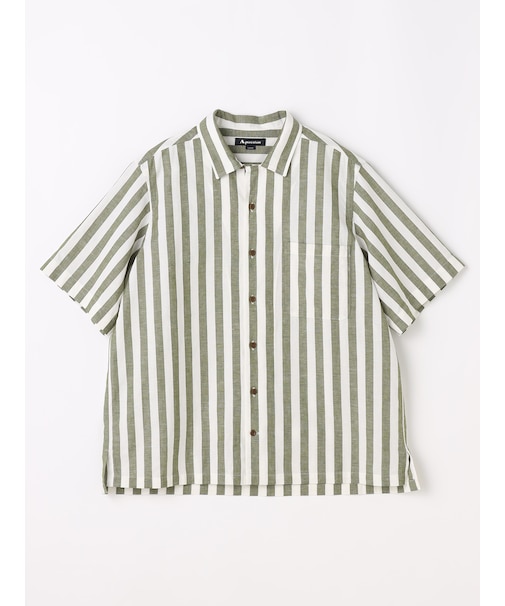 Wide Stripe Short Sleeve Shirt