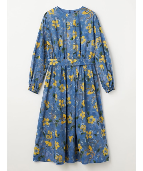 t*h様 Aquascutum 花柄 ロングワンピース 長袖 アクアスキュータム/ワンピースのアウトレット通販｜三井アウトレット
