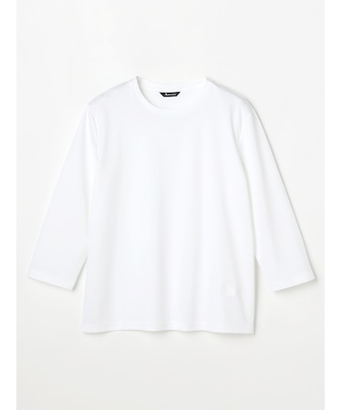 クレスト刺繍ベーシック七分袖Tシャツ