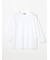 クレスト刺繍ベーシック七分袖Tシャツ