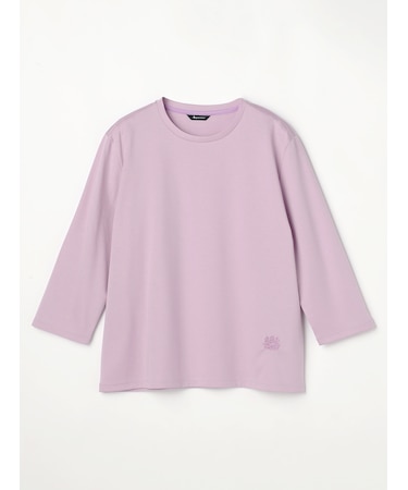 クレスト刺繍ベーシック七分袖Tシャツ