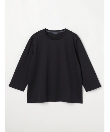 クレスト刺繍ベーシック七分袖Tシャツ