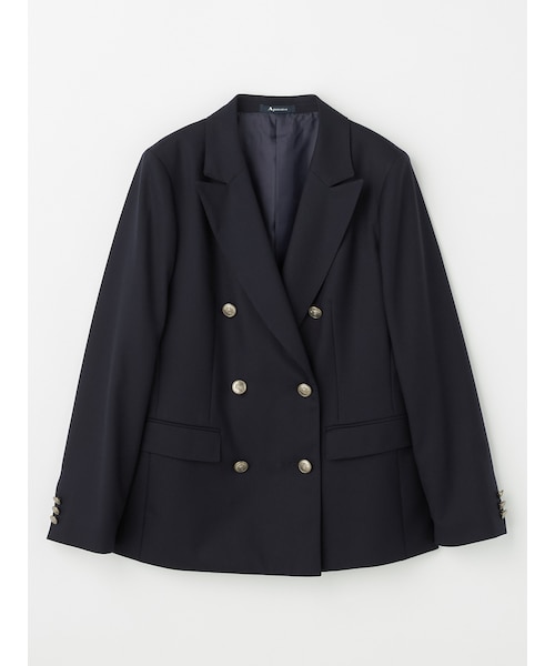Aquascutum ネイビー ダブルブレスト ブレザー　ジャケット　紺色 紺ブレザー｜アクアスキュータムのアウトレット通販｜三井アウトレット