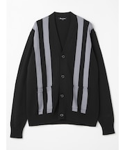 Banker-stripe Cardigan