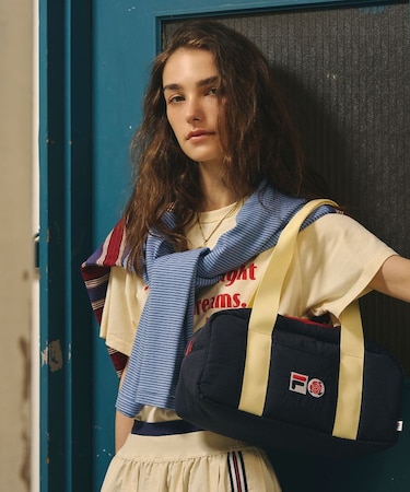 FILAⅹROSEBUD BI-COLOR BOSTON BAG