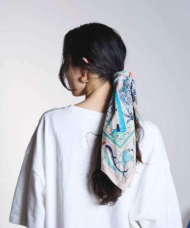 BINDU Acapulco 64㎝ Map Scarf