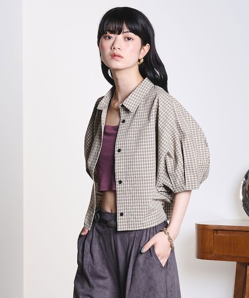 WIDE PUFF SLEEVE SHIRT