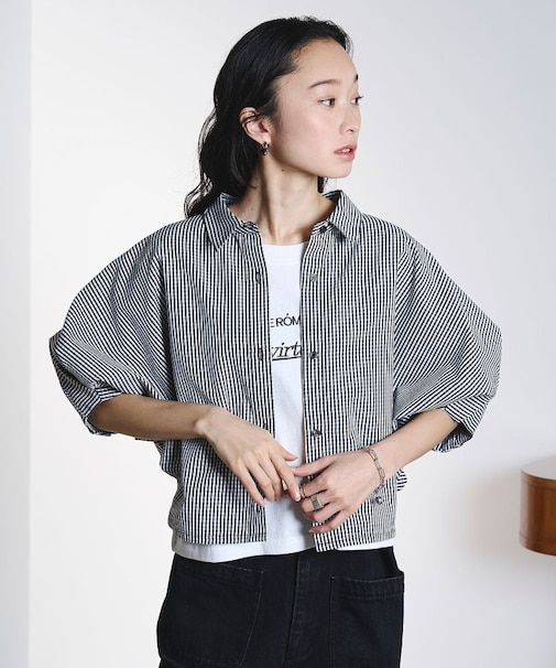 WIDE PUFF SLEEVE SHIRT