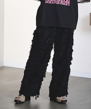 FRINGE JACQUARD PANTS