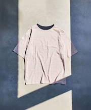 SHEER STRIPE S/S TOP