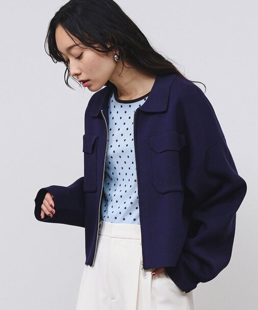 POCKET ZIP CARDIGAN