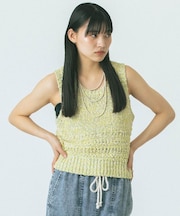 MULTI YARN KNIT TANK