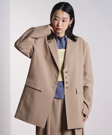 STRIPE TAILORED JACKET
