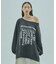 TUCK SLEEVE GRAPHIC LOGO SWEAT