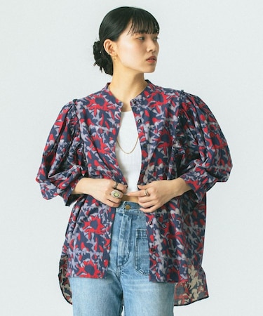 INDIGO FLOWER SHIRTS