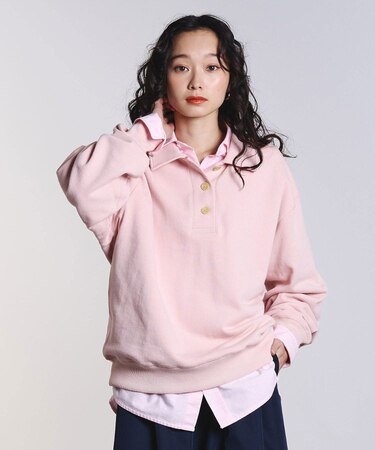 HALF BUTTON PULLOVER