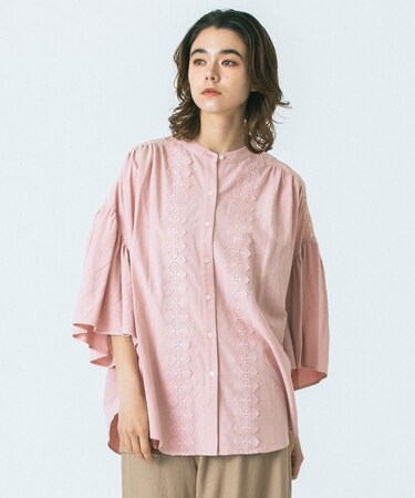 LACE YORK RUFFLE SHIRT
