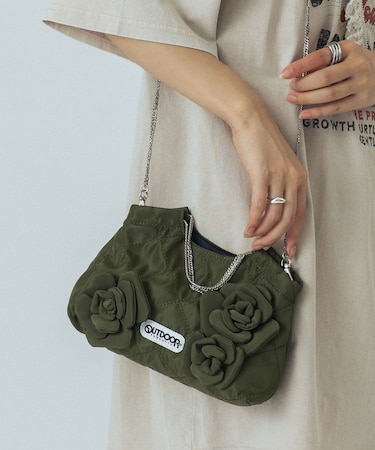 OUTDOOR FLOWER QUILTING MINI BAG