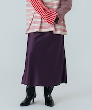 SATIN LONG SKIRT