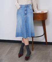 PANEL DENIM MINI SKIRT
