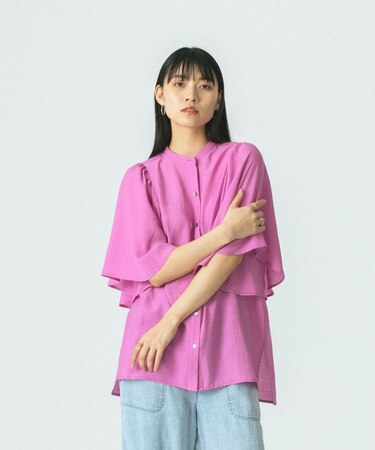 FLARE SLEEVE BLOUSE