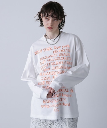 ＮＹＣ ＰＲＩＮＴ ＬＯＮＧ ＳＬＥＥＶＥ－Ｔ