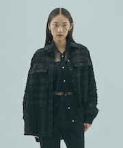 FRINGE DOBBY BIG SHIRT