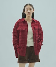 FRINGE DOBBY BIG SHIRT