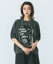 HALF SLEEVE GRAPHIC SWEAT