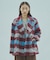 SHAGGY CHECK COAT
