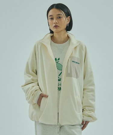ROSE BUD x SPALDING FLEECE JACKET