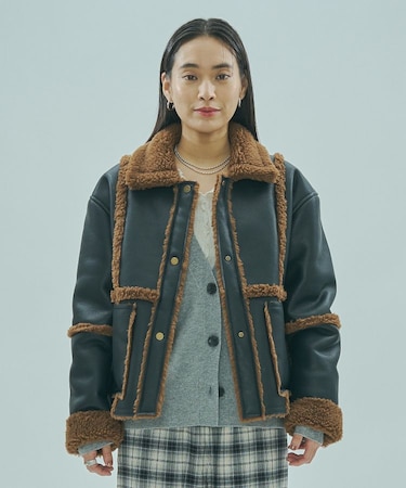 FAUX MOUTON ２WAY JACKET