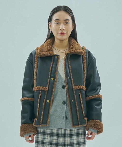 FAUX MOUTON ２WAY JACKET