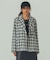 FLOWER PRINT CHECK SHIRT
