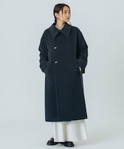 STAND FALL COLLAR LONG COAT