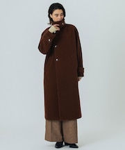 STAND FALL COLLAR LONG COAT