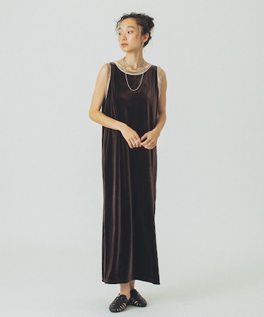 VELOUR TANK DRESS
