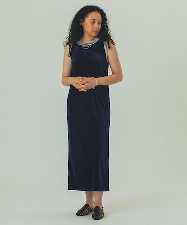 VELOUR TANK DRESS