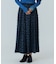 JACQUARD TUCK LONG SKIRT