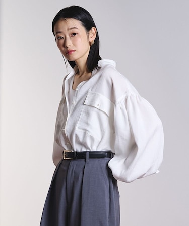 COTTON PEARL BUTTON SHIRT