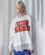 FROCKY PRINT DOCKING HEM SWEAT