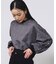 LAME RUFFLE SLEEVE SWEAT