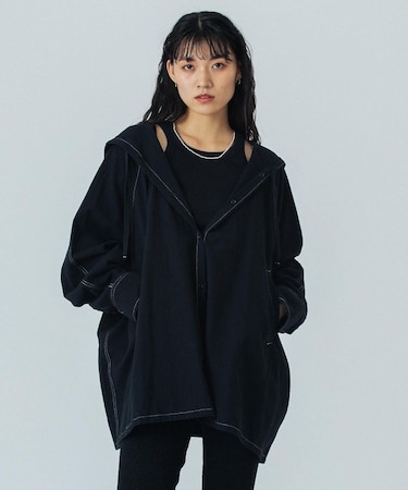 HOODED BIG SHIRT