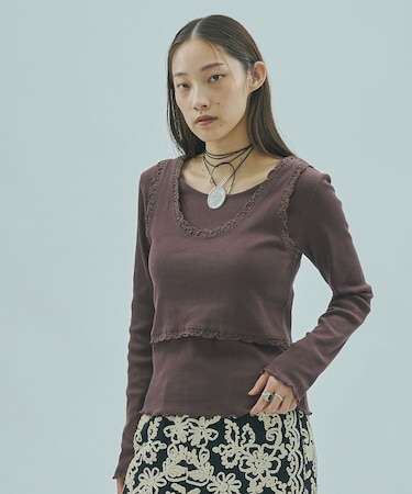 LAYERED RIB TOP