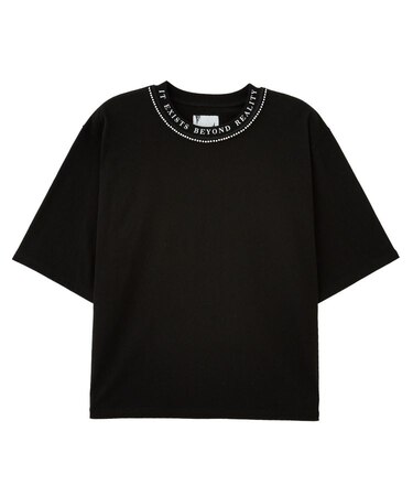 PEARL NECK TEE