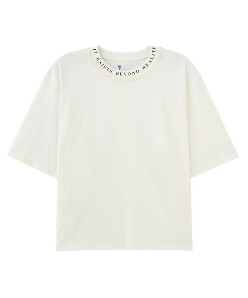 PEARL NECK TEE