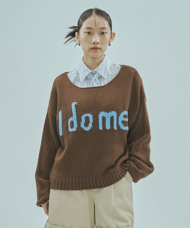 MESSAGE LOGO JACQUARD KNIT