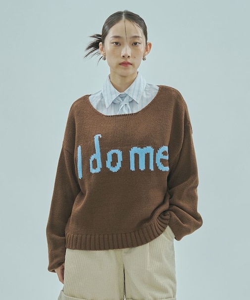 MESSAGE LOGO JACQUARD KNIT