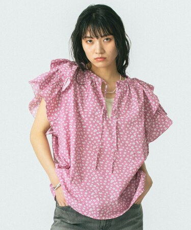 SUCKER FRILL BLOUSE